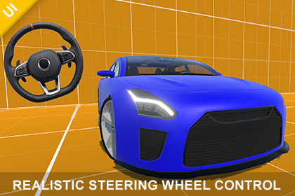 Realistic Steering Wheel Control – Mobile Touch Input