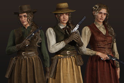 Western Character Rose- Adventure Ordinary RPG Action Citizen Wild West Woman