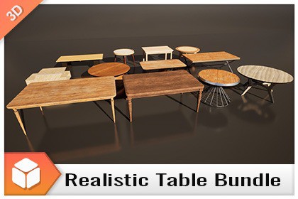 Tables - Realistic 4K Mesh Bundle Vol.01
