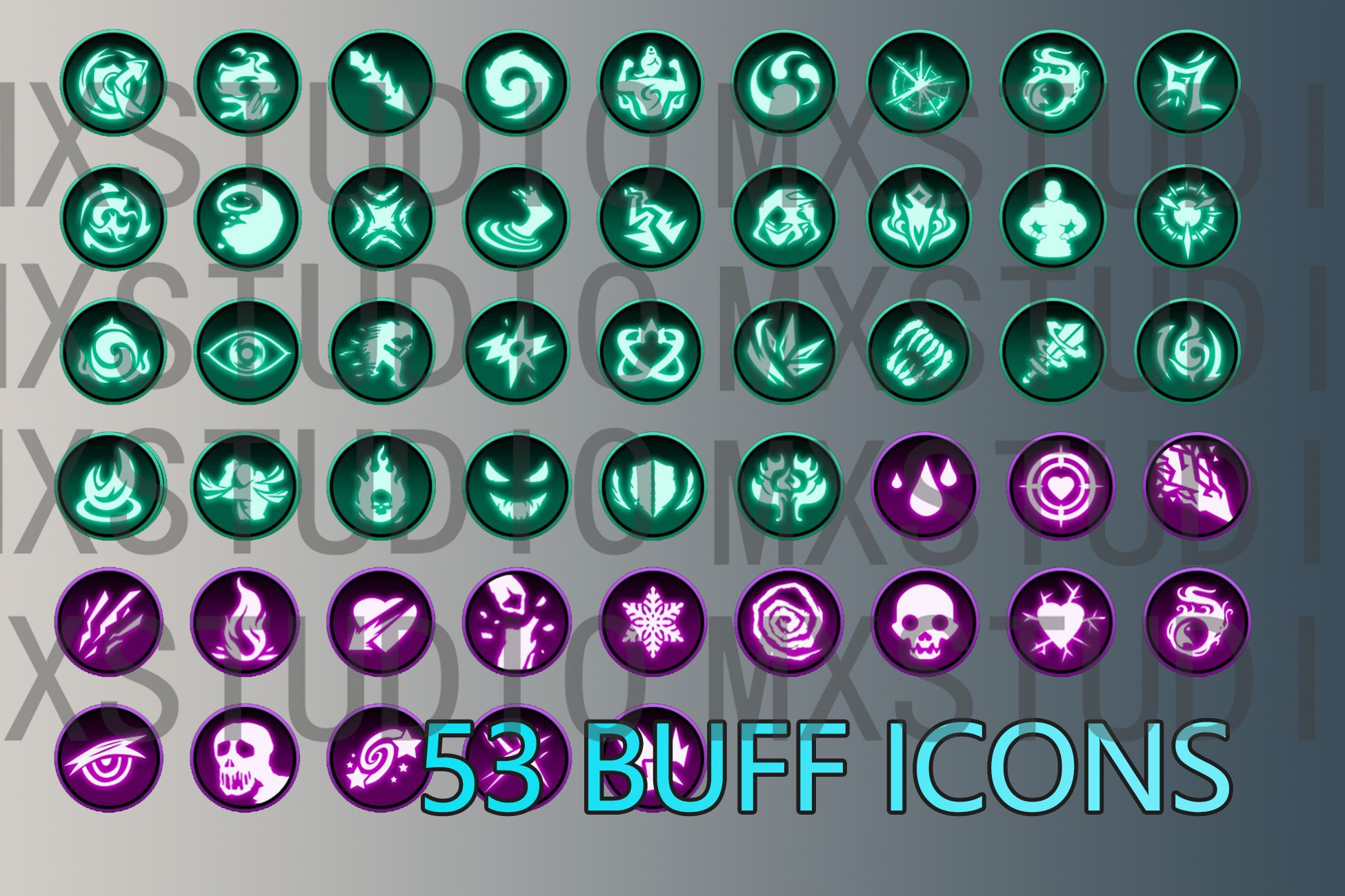 RPG Buff Icons - Chinese Style | 2D 아이콘 | Unity Asset Store