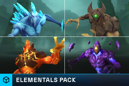 Stylized Fantasy Elementals Pack #4