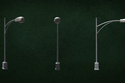 Lamp Street LightPost Series ModernUrbanLux LT2 N1 - G2