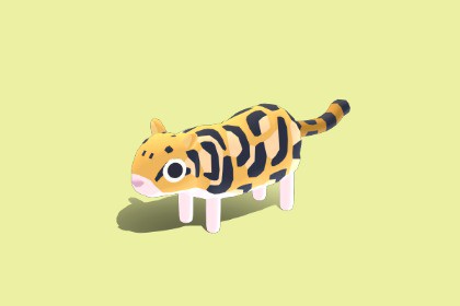 Clouded Leopard - Quirky Series
