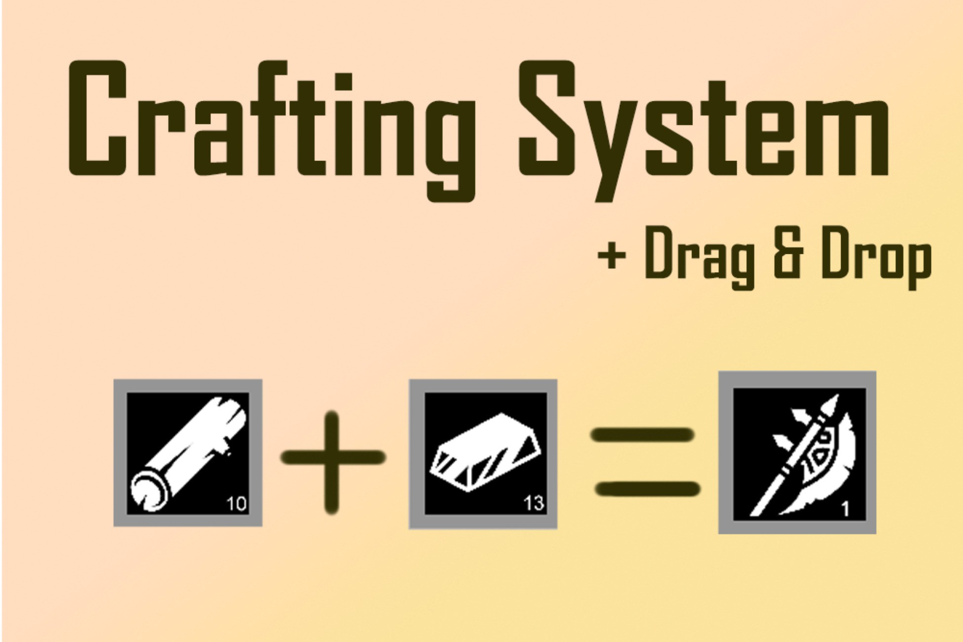 Crafting System + Drag and Drop | GUI Tools | Unity Asset Store