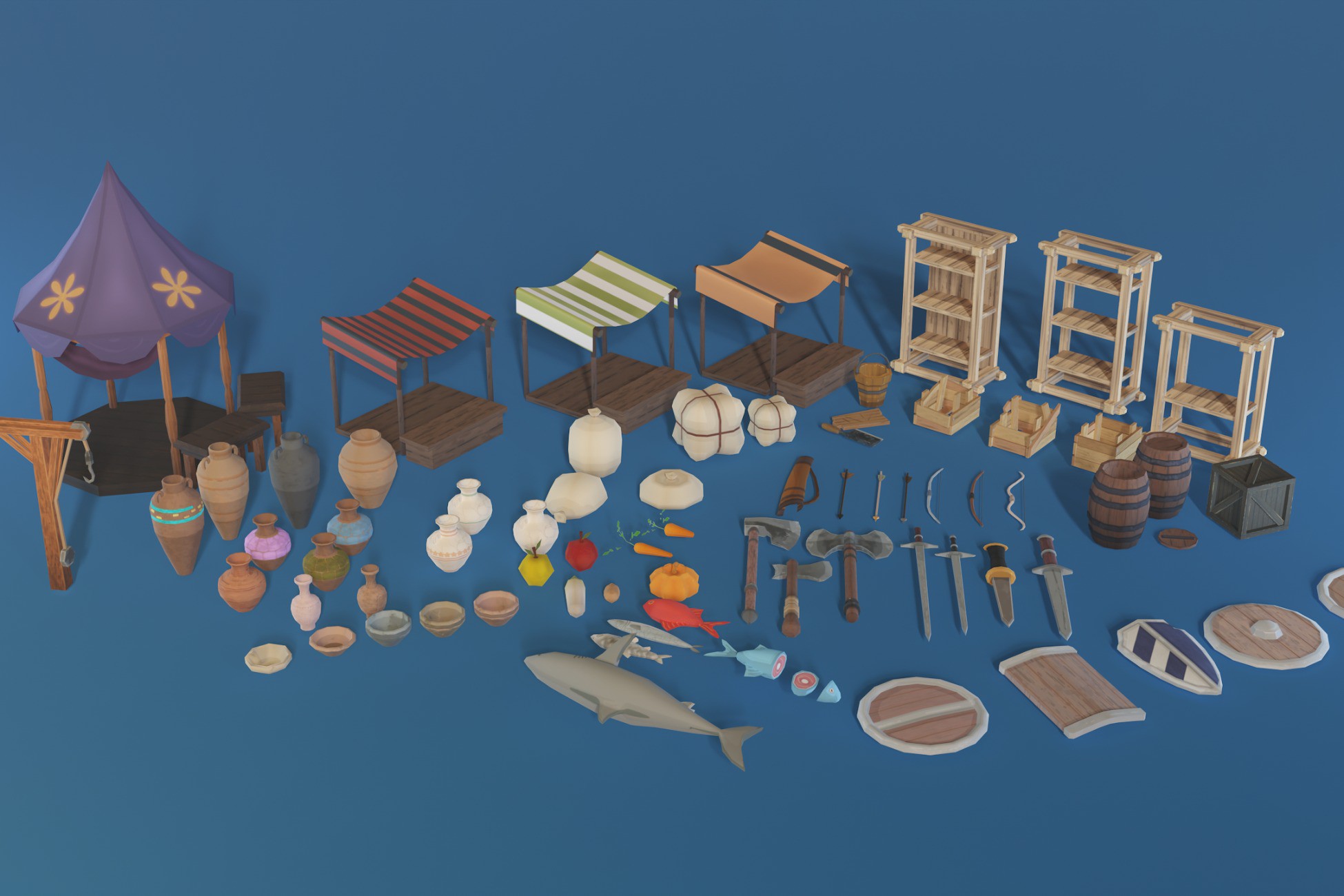 3D_Game_Assets_Market | 3D Environments | Unity Asset Store