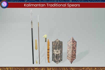 Weapons of Dayak tribe