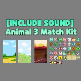[INCLUDE SOUND] Animal 3 Match Kit