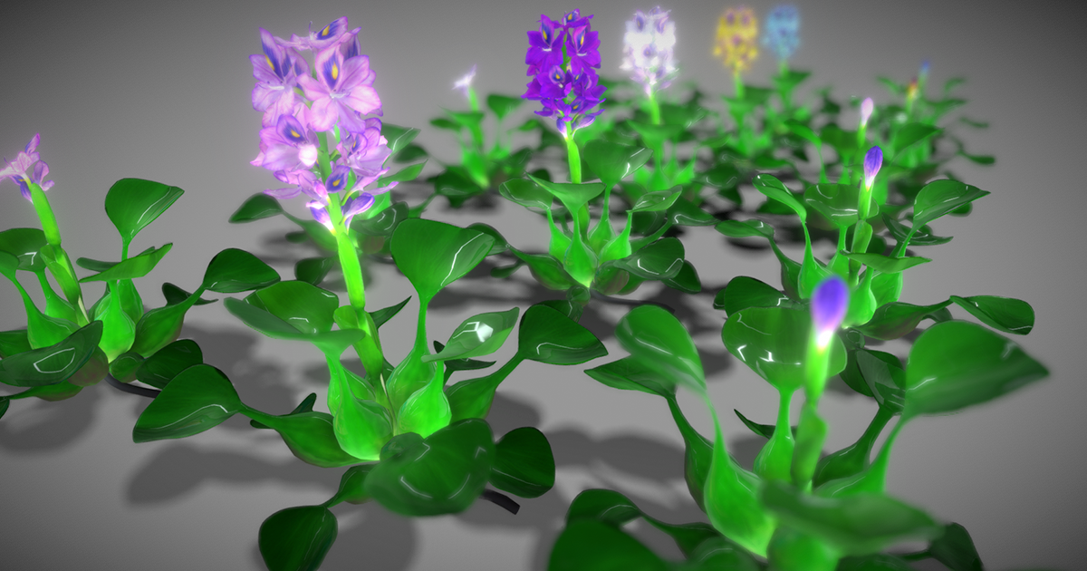 Flower Eichhornia Crassipes | 3D Flowers | Unity Asset Store