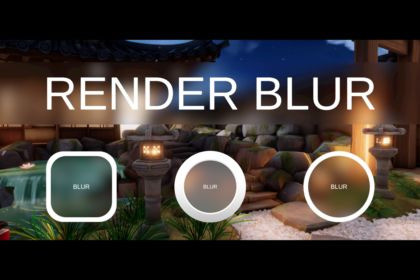 Render Blur - Fast multi option URP Render Graph UI Blur
