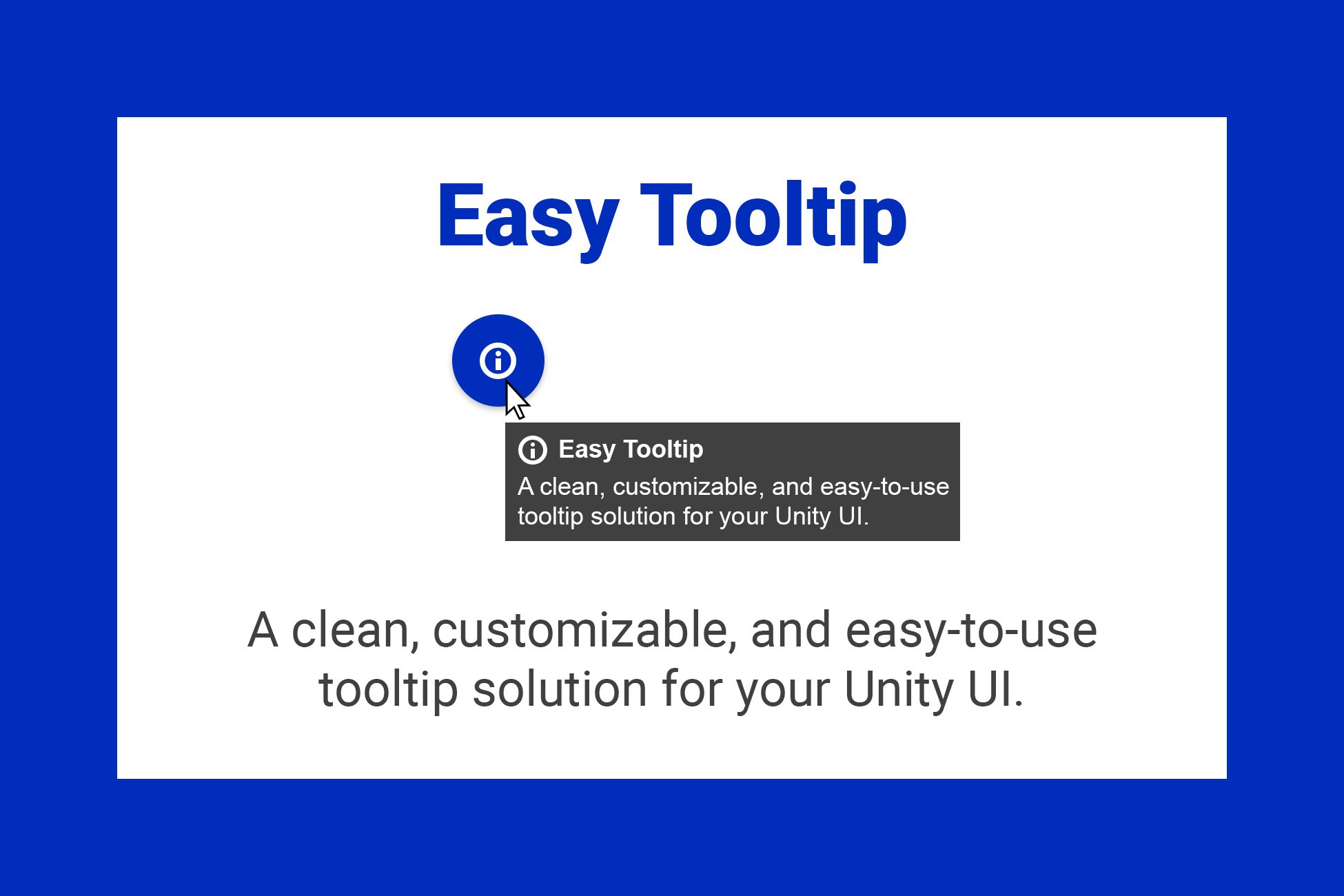 Easy Tooltip | GUI ツール | Unity Asset Store