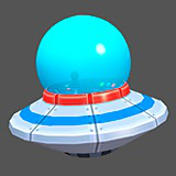 Spaceship Flying Saucer Animated