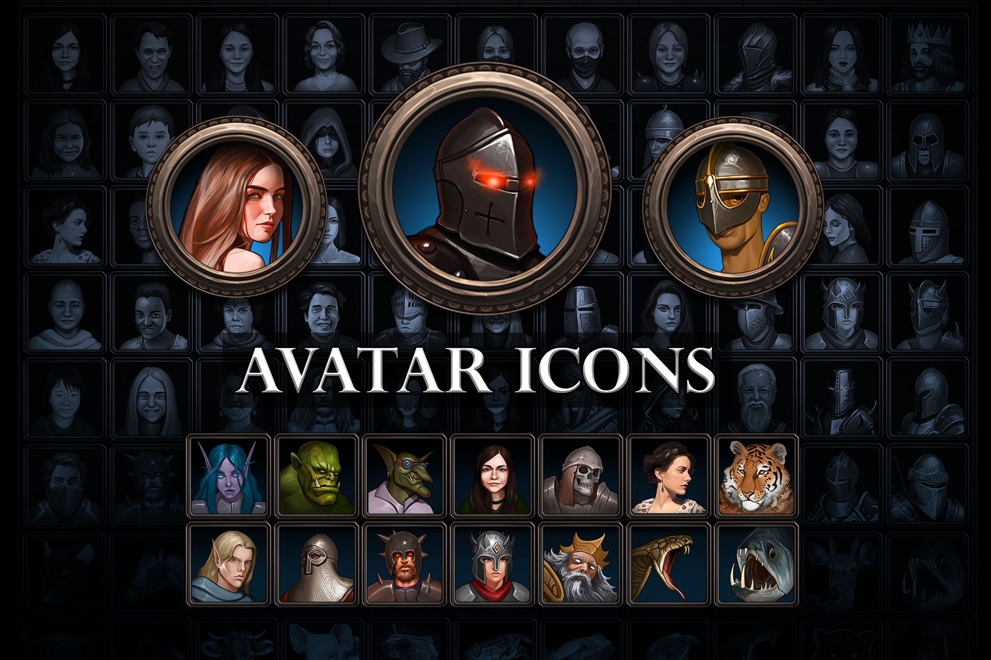 100+ Avatar Icons | 2D Characters | Unity Asset Store
