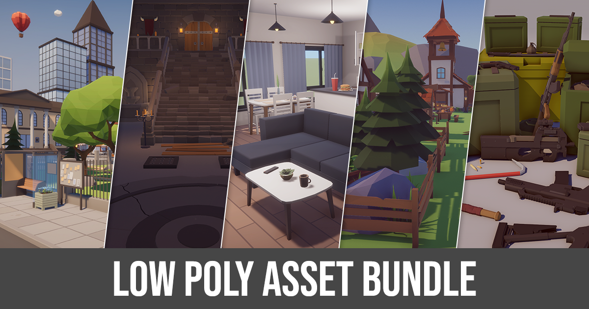 Loow Poly Unity Low Poly Asset Bundle | 3D Environments | Unity Asset Store