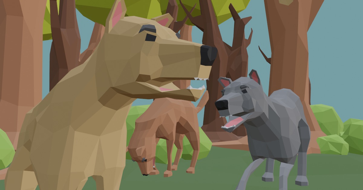 Gogs Animation 3D LOW POLY Dogs - ANIMATED | キャラクター | Unity Asset Store
