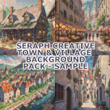 2D Fantasy Village & Town Background Art Pack