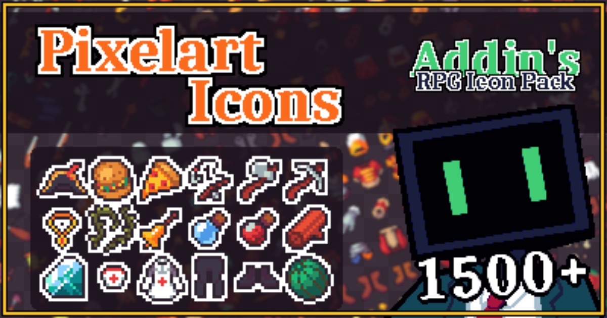 Addin Icon Addin's 1500+ RPG Iconpack | 2D Icons | Unity Asset Store