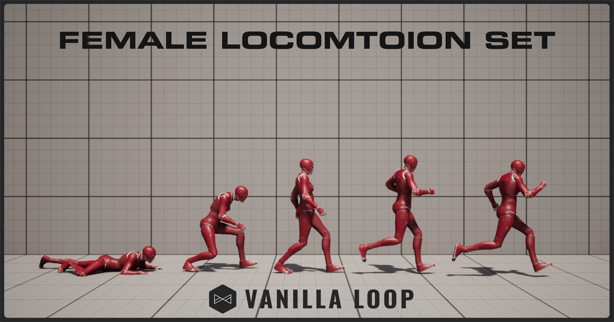 Female Locomotion Set | 3D Animations | Unity Asset Store
