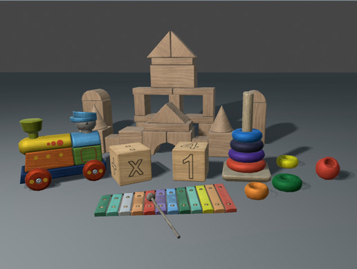 Baby Toys Kit | 3D Interior | Unity Asset Store
