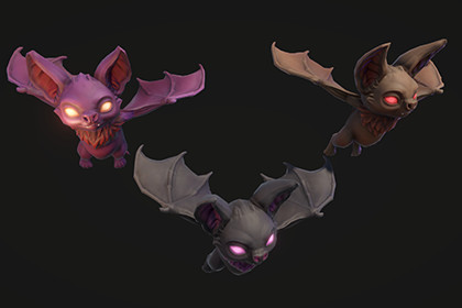 Stylized PBR Bat Character Pack