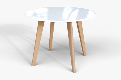 Scandinavian Style Round Table – Game Ready