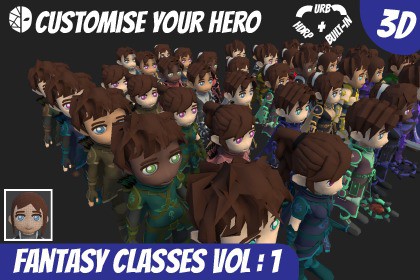 Stylised Fantasy Hero Classes Vol-1