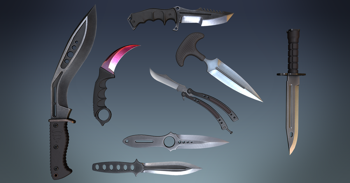 Tactical Knives | 3D Weapons | Unity Asset Store