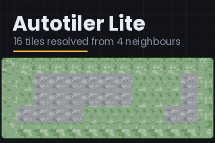 Autotiler Lite - 16-tile auto-tiling for Tilemap