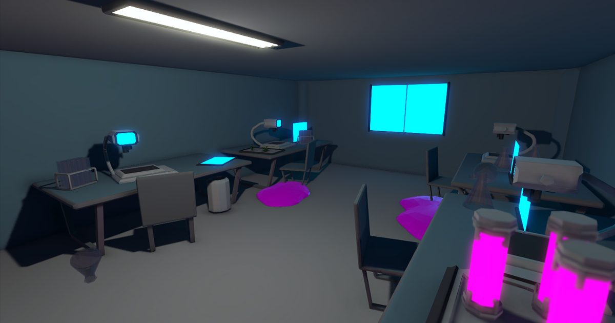 Low-Poly Laboratory | 3D Sci-Fi | Unity Asset Store