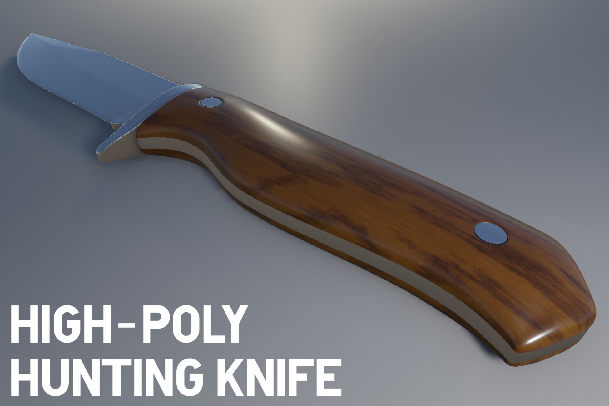 High-Poly Hunting Knife | 3D Weapons | Unity Asset Store