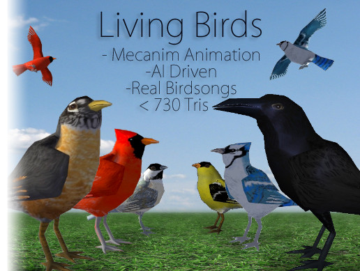 Unity Coding Birds Living Birds | Characters | Unity Asset Store