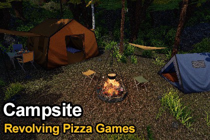 Campsite - Retro Style Modular Environment Pack