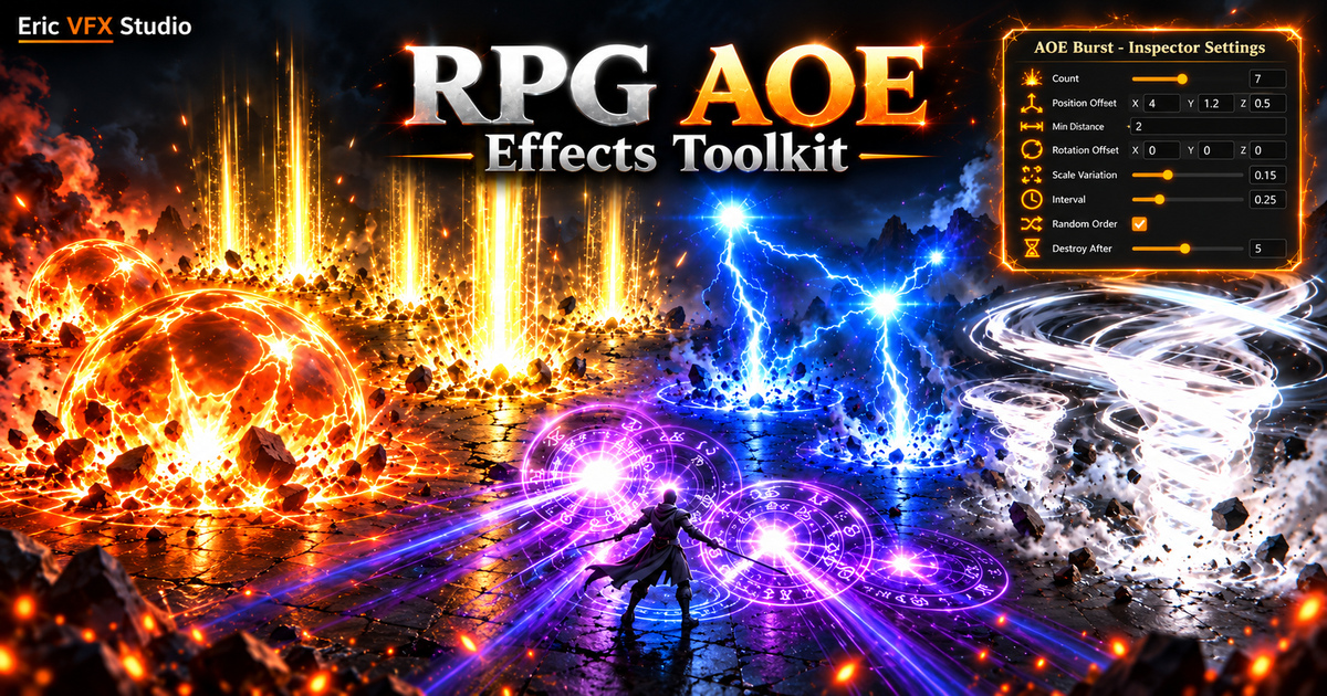 Particle Effects Unity RPG AOE Effects Toolkit | Particles/Effects | Unity Asset Store