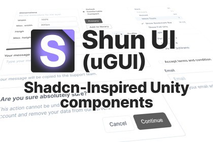 Shun UI (uGUI version) - Shadcn-Inspired Components