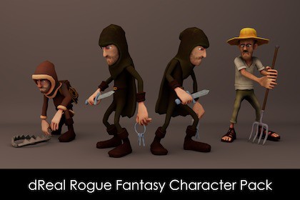 dReal Rogue Fantasy Character Pack