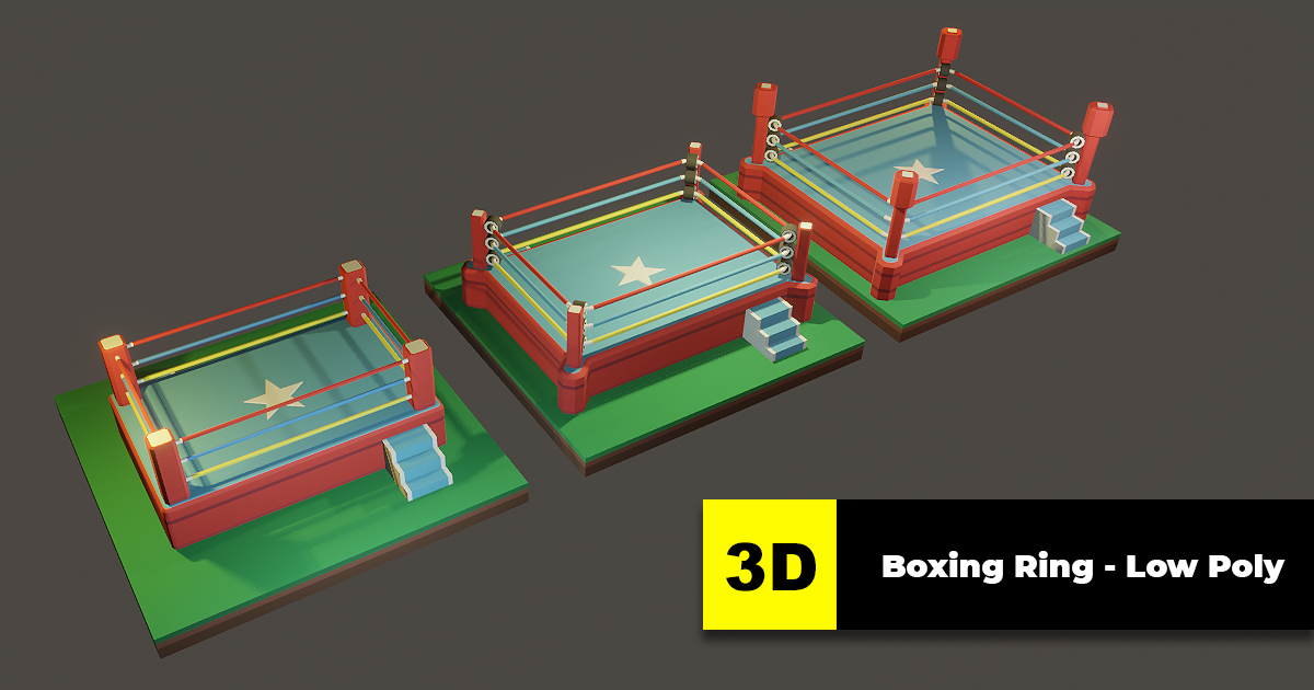 Ring Unity Asset Boxing Ring - Low Poly | 3D Props | Unity Asset Store