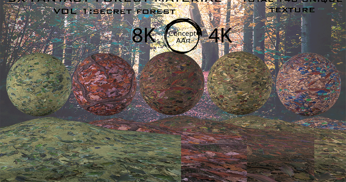 FANTASY FOREST VOL1:SECRET FOREST | 2D Textures & Materials | Unity ...
