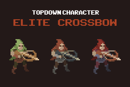 Elite Crossbow - Top Down Pixel Art Character Assets