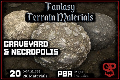 Fantasy Terrain Materials | Graveyard & Necropolis
