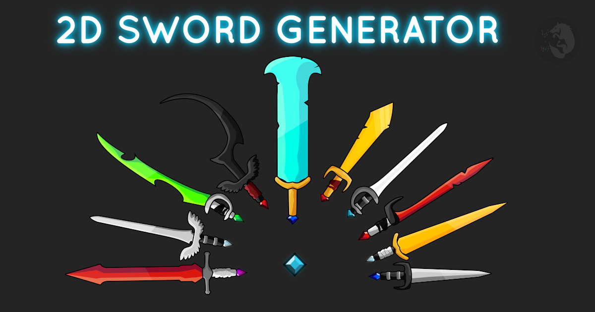 2D Sword Generator 2D 材质与材料 Unity Asset Store