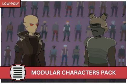 Modular Characters Pack - Stylized Low poly