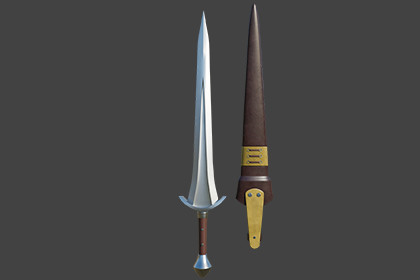 Medieval Sword 08 URP and HDRP Textures