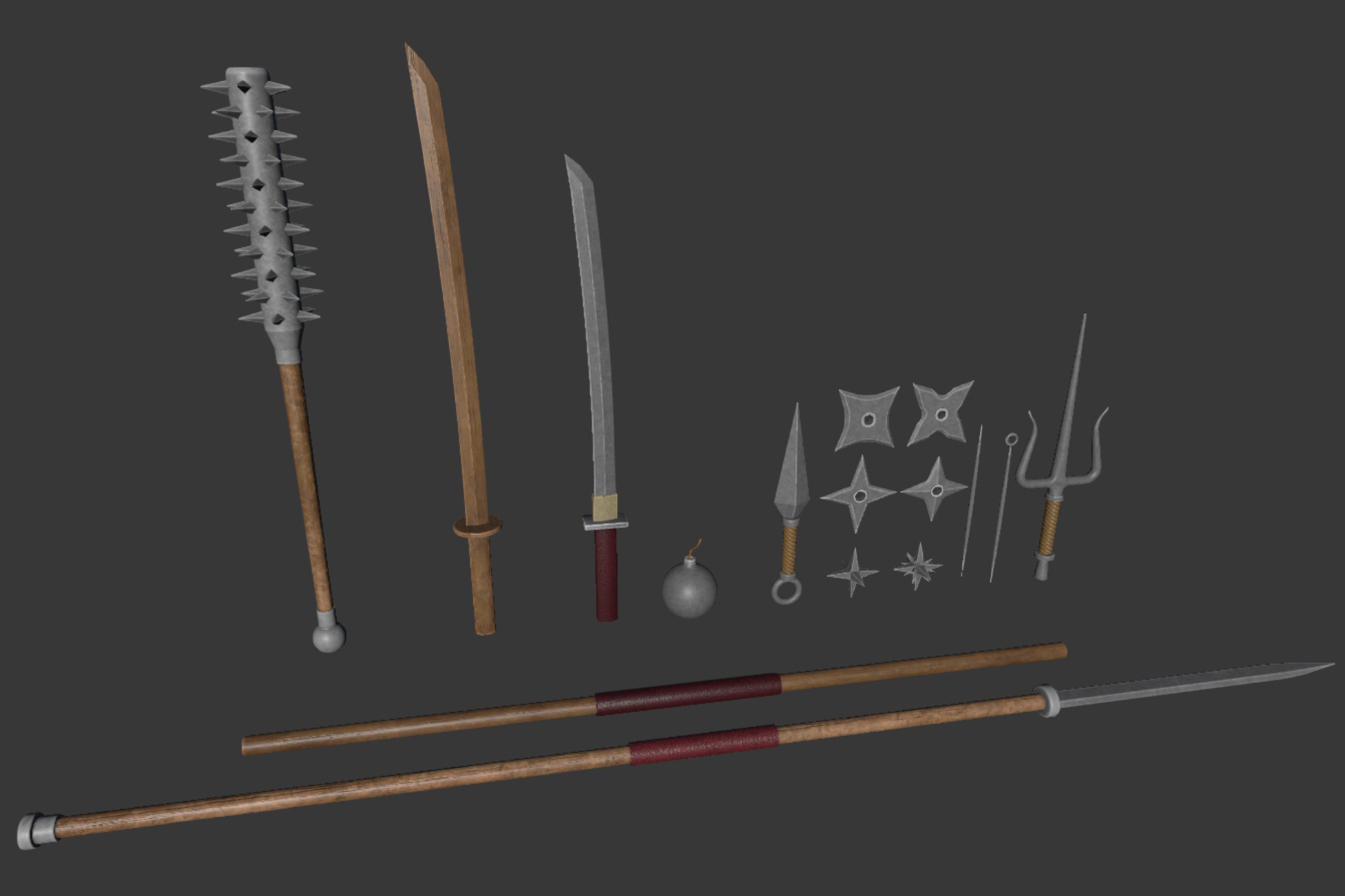 Ninja Weapons Rifle Rifle 3D Ninja Weapons | 3D Weapons | Unity Asset Store