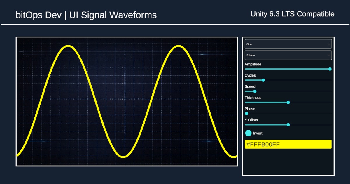 Signal Library Ui 3-in-1 UI Waves - Signal, Monitor, Audio Waveforms | 2D GUI | Unity ...