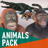 Animals pack - birds, reptiles and others
