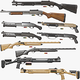 Shotgun Collection 01 URP HDRP Textures