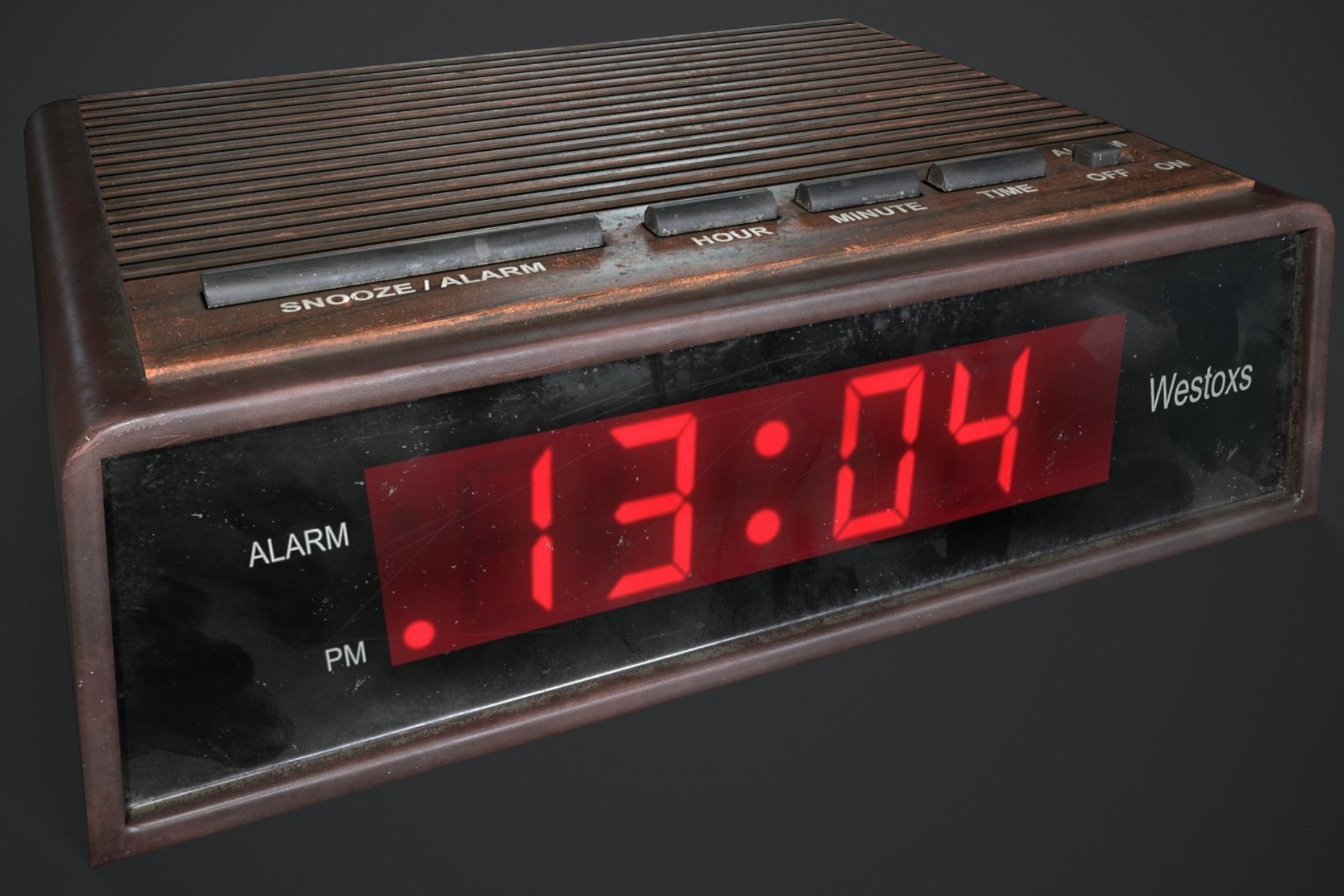 Retro Digital Clock | 3D Electronics | Unity Asset Store