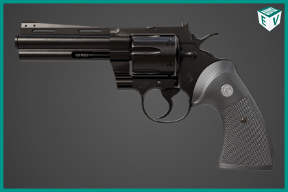 Revolver 05 Medium Black With Bullet URP HDRP Textures