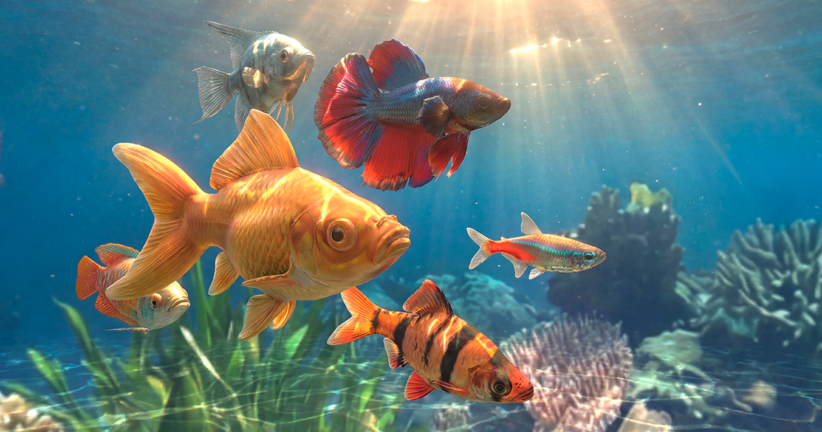 Aquarium fish - large pack
