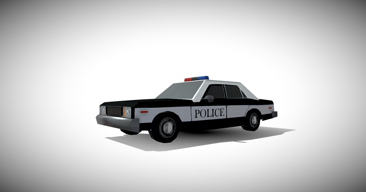 Unity Police Car Police Car Low-Poly | 3D Land | Unity Asset Store
