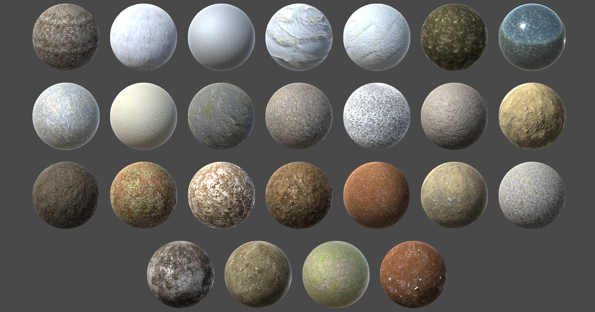 Terrain Material Pack (4K) | 2D Textures & Materials | Unity Asset Store